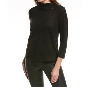J McLaughlin Clio Faux Suede Women’s Top Size Large